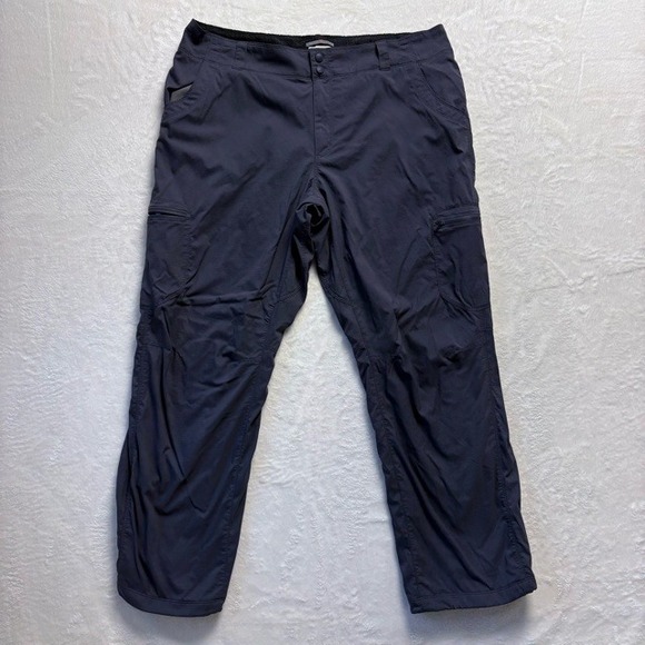 L.L.Bean‎ Cresta Cargo Hiking Pants Women's 18 Gray Quick Dry Fleece Lined - Picture 1 of 13